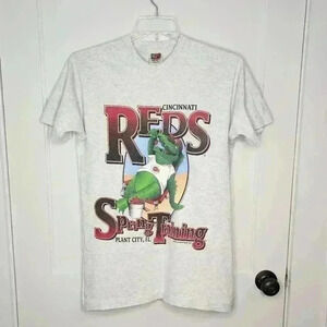 Vtg Pro Player Spring Training Cincinnati Reds Shirt Plant City FL Gator Graphic